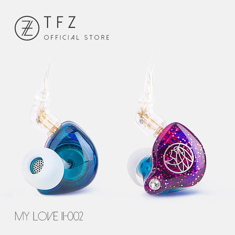 TFZ MYLOVE II, Hifi Earphone In-ear Bass Headset, TFZ Neckband sport earphone,High Quality Ear phones for Phone - Color: 002Purple