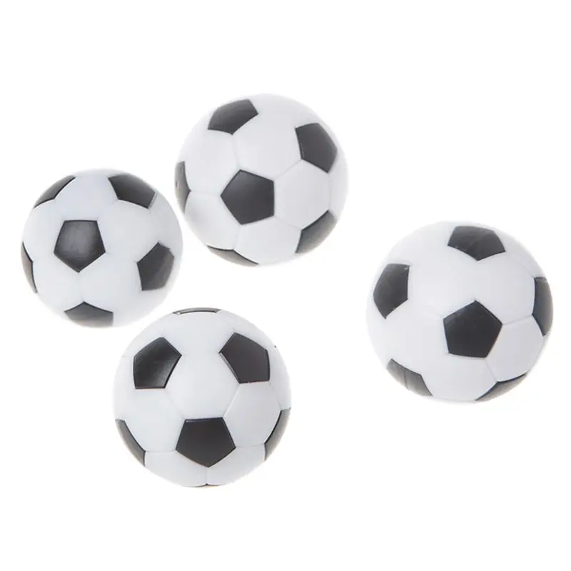 6pcs 32mm Table Soccer Foosball Fussball Football Machine Accessories Replacements Mini Black and White Ball Kids Indoor Games