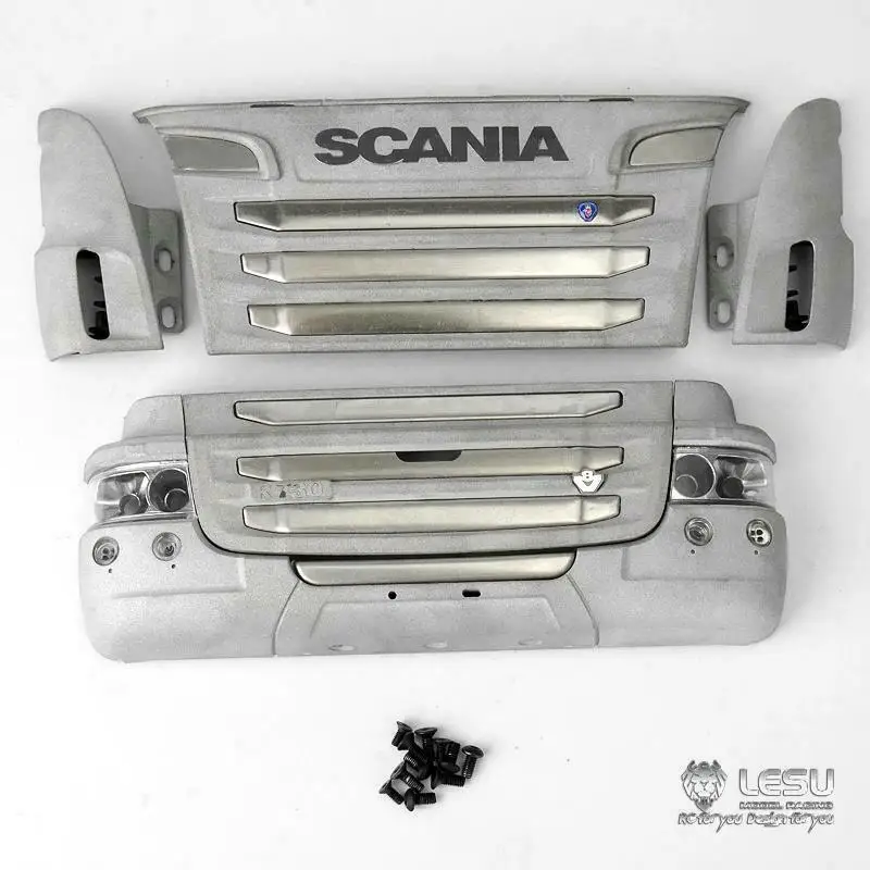 Передний бампер LESU 1/14 RC TAMIYA Scania R470 R620 для грузовика R730|Радиоуправляемые