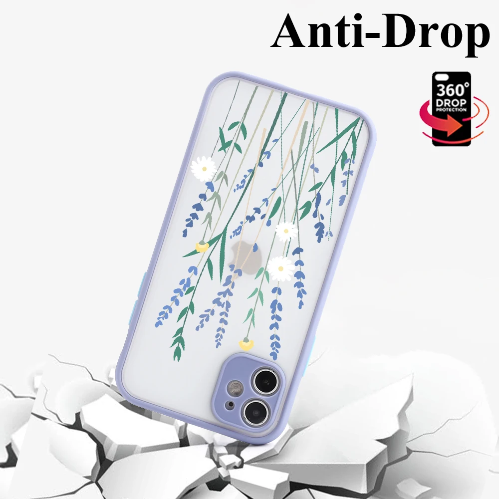 P30 Pro Case for Huawei P30 Lite Case P20 Pro P40 Lite Flower PC Cover Honor 50 8A 9X 8X 9A 9C 20 Y6 Y9 Prime 2019 Nova 5T Funda