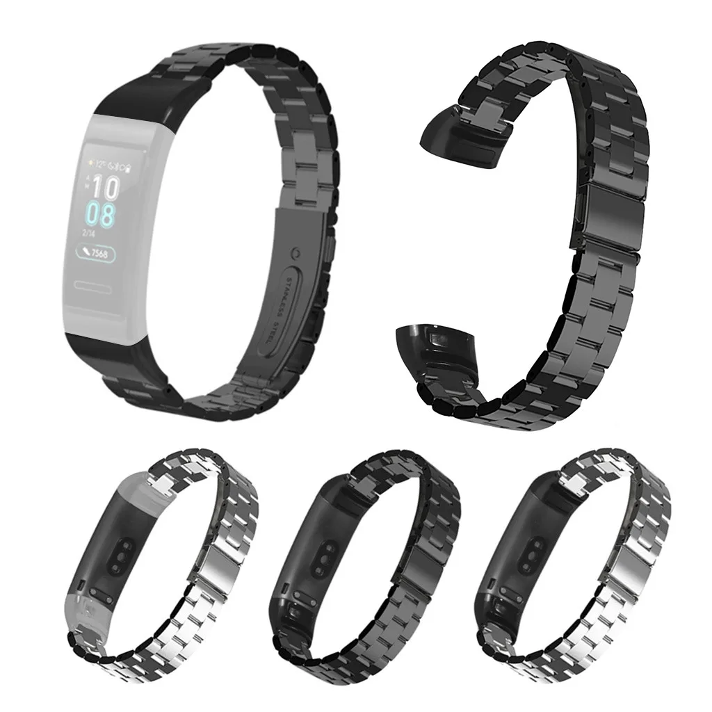 Для Huawei Band 3/3 Pro нержавеющая сталь быстросъемный ремешок для часов смарт браслет