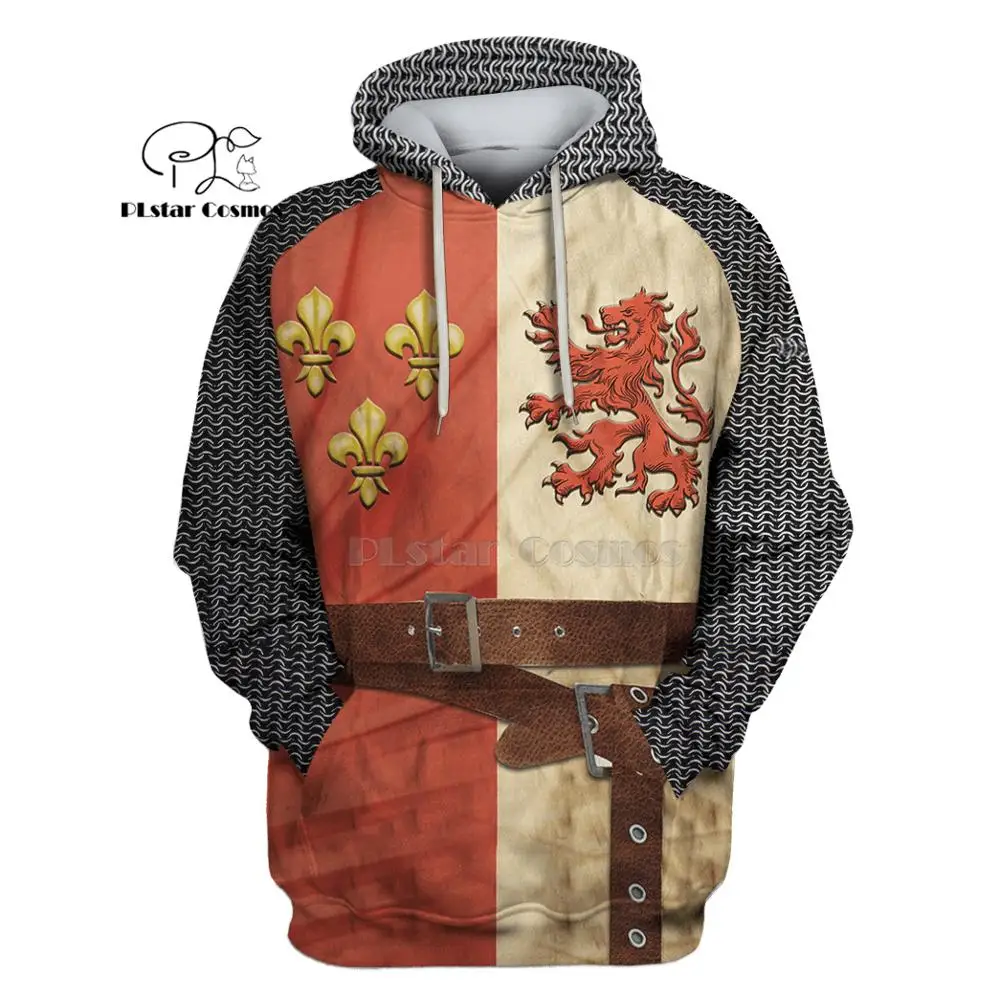  PLstar Cosmos All Over Printed Knights Templar 3d hoodies/Sweatshirt Winter autumn funny Harajuku L