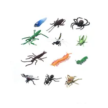 12 шт. пластиковые насекомые биологии Развивающие игрушки для детей моделирование пчела Стрекоза паук, насекомое Дети Открытый игрушки
