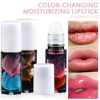 Shijing Color Changing Lip Balm Naturally Moisturizing Lip Gloss Long Lasting Sexy Lipstick Lips Makeup Random Style