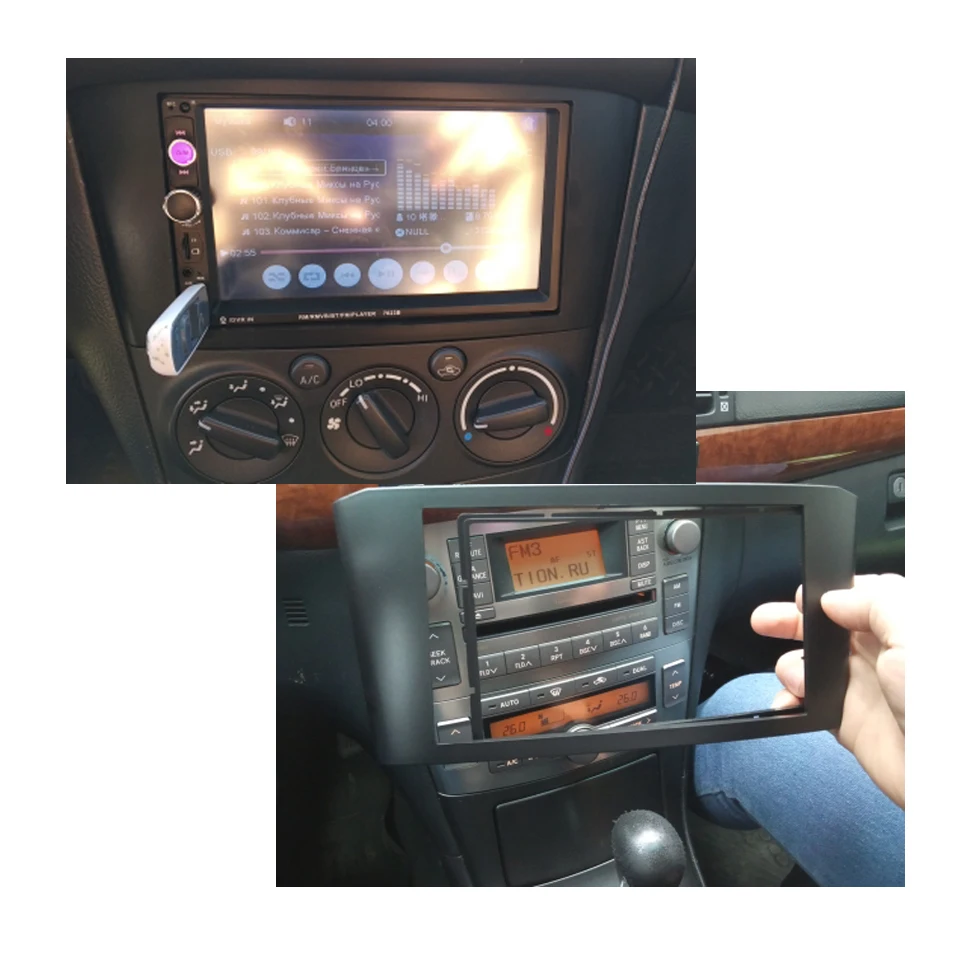 Double 2 Din Car Radio Fascia for TOYOTA Avensis  г ׷ ̽ ÷Ʈ   þ  Ʈ ŰƮ  Ʈ