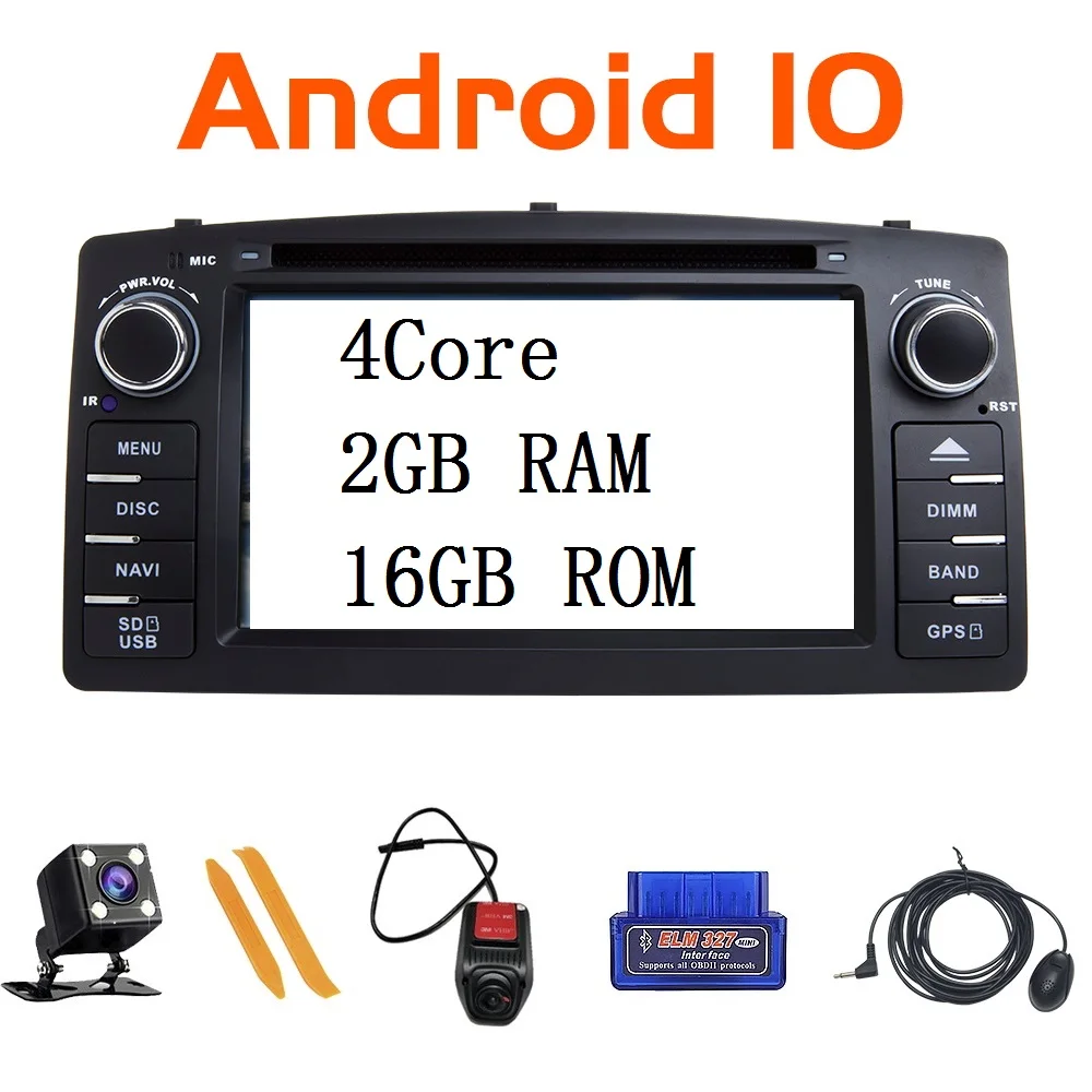 ZLTOOPAI Android 10 0 Автомобильный мультимедийный плеер для Toyota Corolla E120 BYD F3 GPS Радио