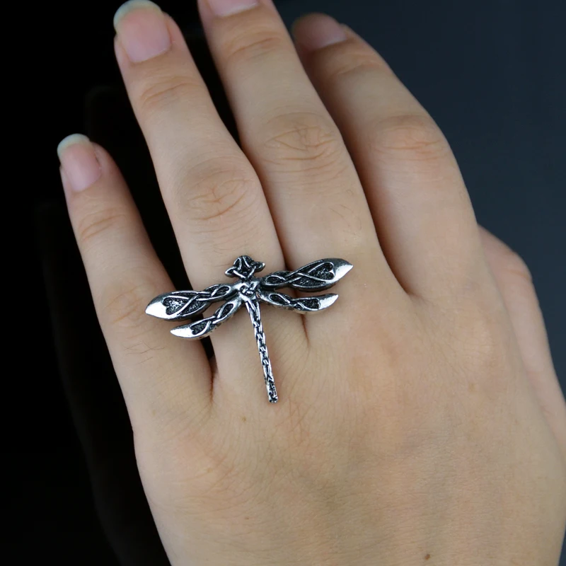 

12pcs Celtics dragonfly rings adjustable