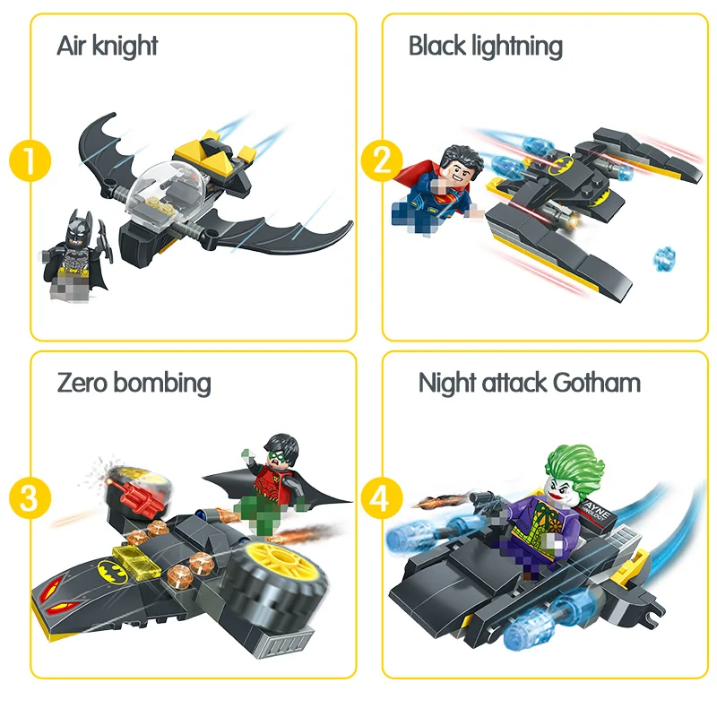 Продажа 606 шт. фильм о супергероях Бэтмен колесница модель строительные блоки Совместимость legoing Marvel супер герой Вселенная Фигурки игрушки для дете...