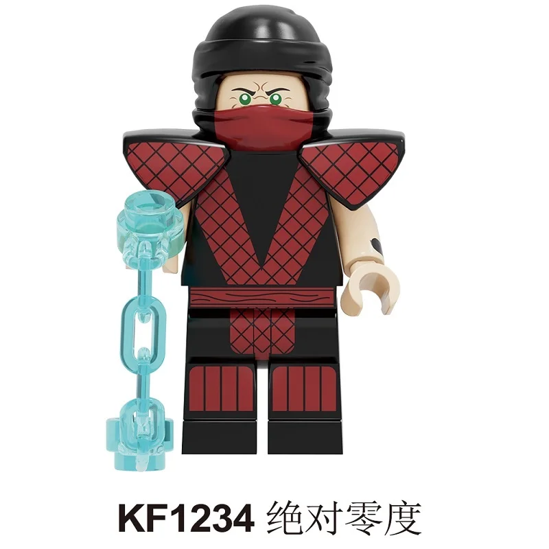 20 шт. оптом строительные блоки Sub-Zero Goro Mortal Kombat Джони Кейдж Шао Кан Скорпион модели игрушки подарок для детей KF6102