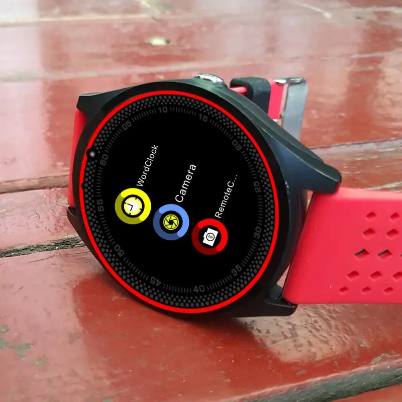 V9 Smart Watch Support Camera Bluetooth Smartwatch SIM Card Wristwatch for Men Women Children Wearable Devices Sport watch