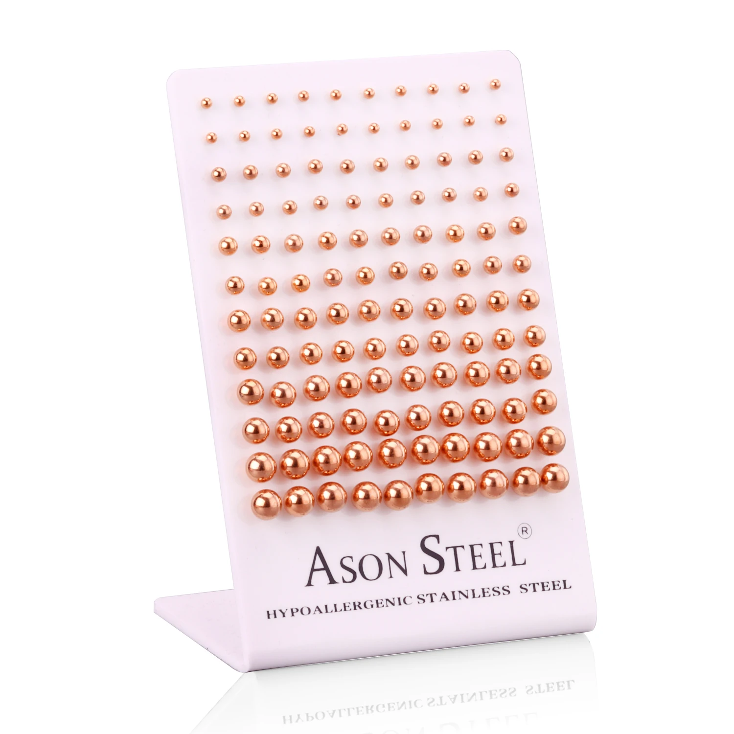 Серьги гвоздики ASONSTEEL женские хирургические