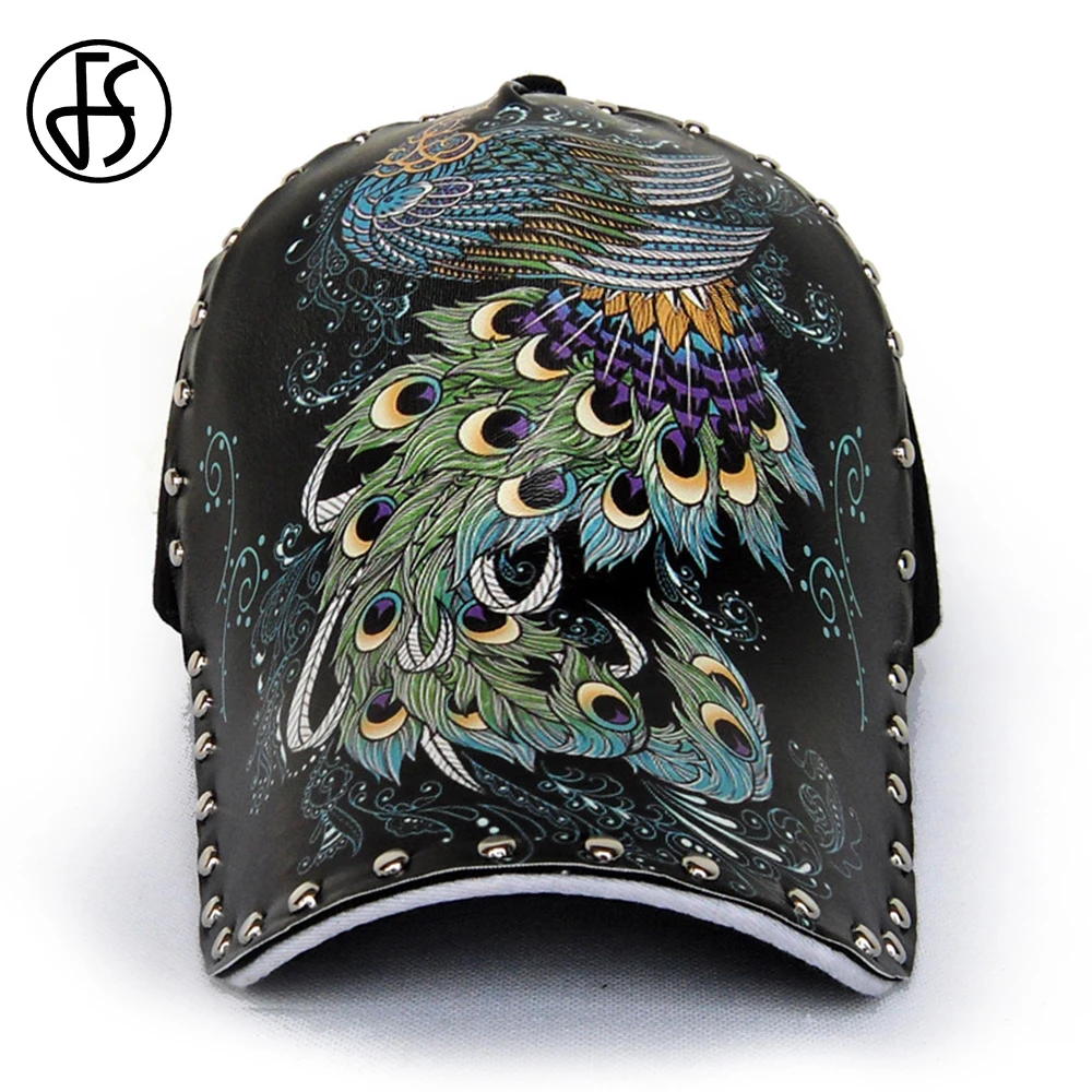 3D Peacock Cap FS 3D печать китайский дракон бейсболка s для женщин с заклепками уличная Мужская кепка s и шляпы хип-хоп кепка Snapback Bone - Цвет: 3D Peacock Cap