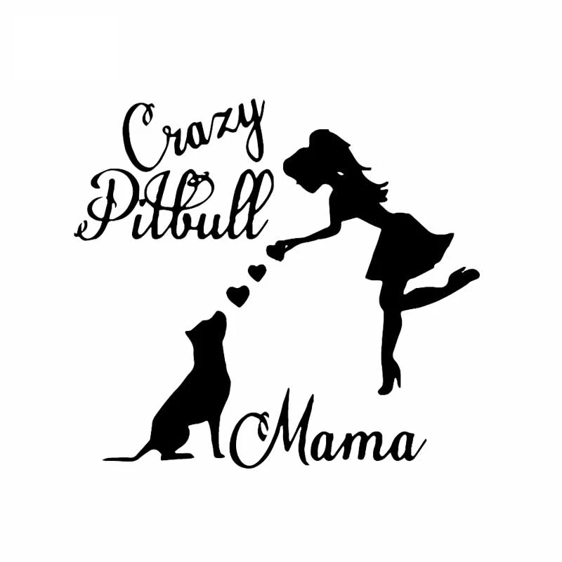 Виниловые наклейки Crazy Pitbull Mama для Lada Bmw Audi | Автомобили и мотоциклы