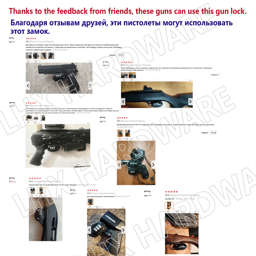 Universal 3 Digit Trigger Combination Lock Gun Locks Fits Rifles Pistol Shotgun 