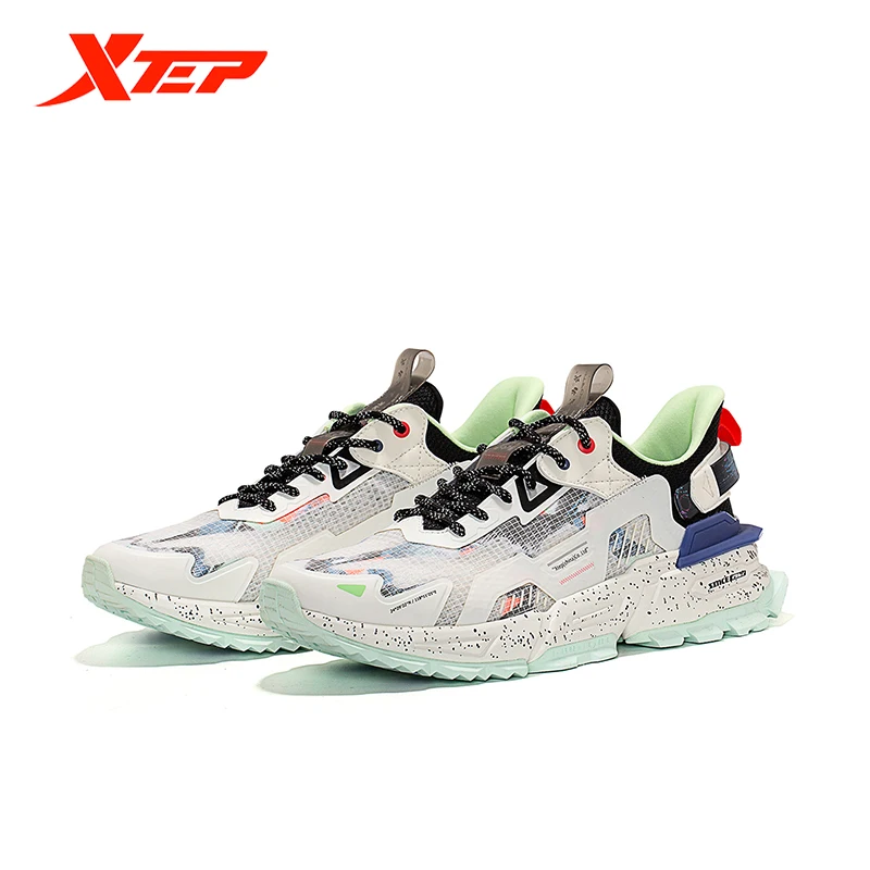 Xtep Men's Summer Casual Shoes Low-Top Mesh Breathable Sports Shoes Non-Slip Wear-Resistant Basketball Shoes 879219320528