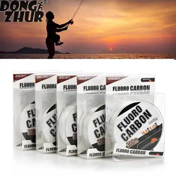 

300M Nylon Fishing Line Strong Wire Shock Leader Japan Carbon Fiber Coating Fly Fishing String Cord 0.3/0.35/0.4/0.45/0.5mm