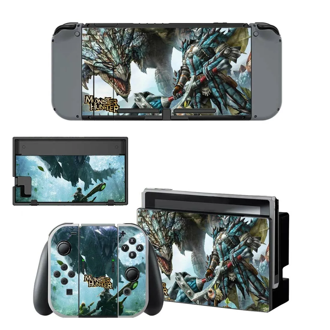 Наклейки для nintendo switch с кожицей Monster Hunter kingd Switch для консоли nintendo Switch Joy-con, наклейки для док-станции