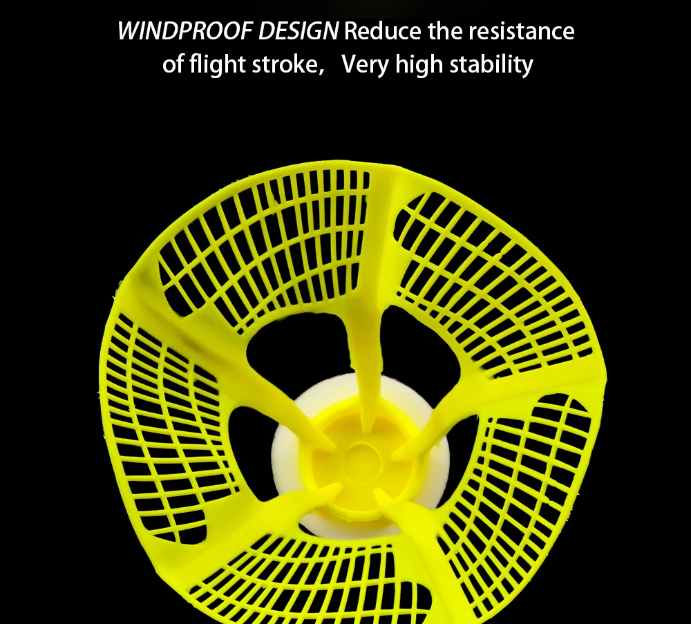 Welkin 2021 New Original AirShuttle Outdoor Badminton AirShuttle Plastic Ball Nylon Shuttlecock Ball Stable Resistance 3pcs/Pack