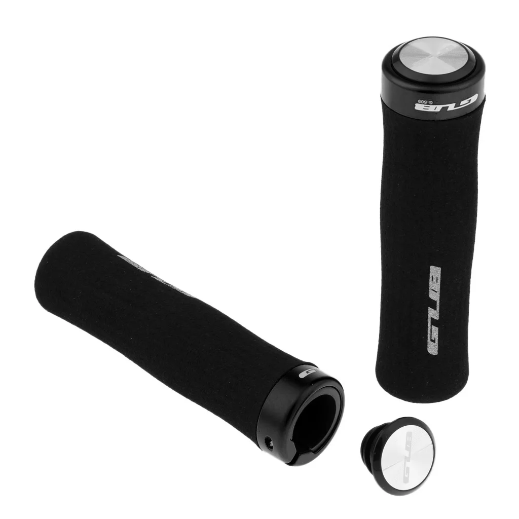 1 Pair of Bike Anti-slip Handle Grips Lockable MTB Mountain Bike Bicycle Cycling Sponge Handlebar Grip Cycling Accessories