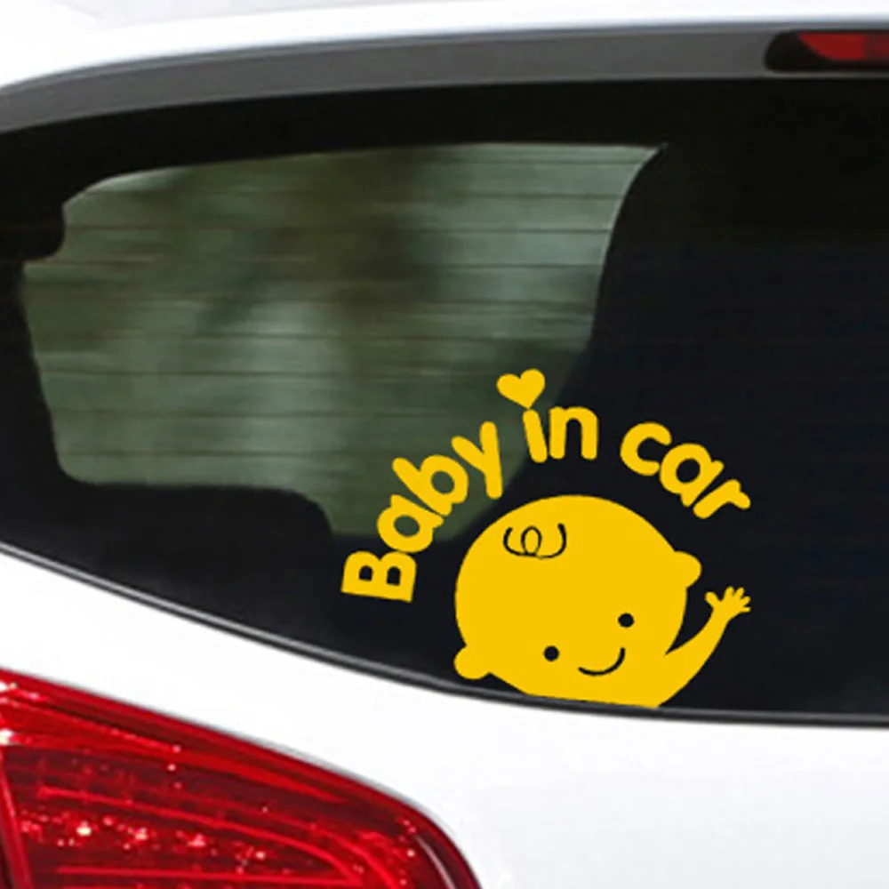 Новые &quotДетские в машине&quot Мультяшные наклейки машинки детские на доске знак