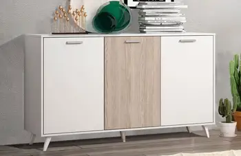 

Dresser 3 doors in White with central Gate color Sable