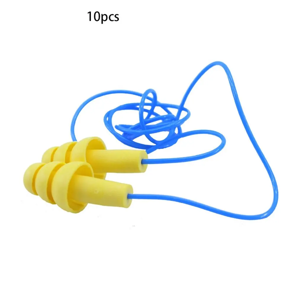 Hot Soft 1/10 Pairs/SET Soft Foam Anti Noise Ear Plugs Ear Protectors Sleep Soundproof Earplugs Workplace Safety Supplies