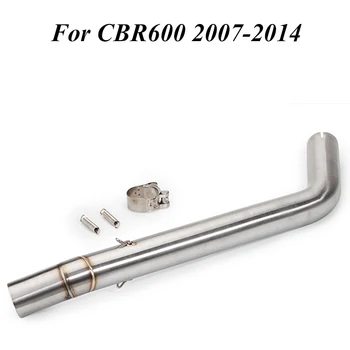 

Motorcycle Pipe Exhaust CBR600 Modified Slip-on Front Middle Link Pipe Motor Muffler Full System Fit For CBR600 2007-2014