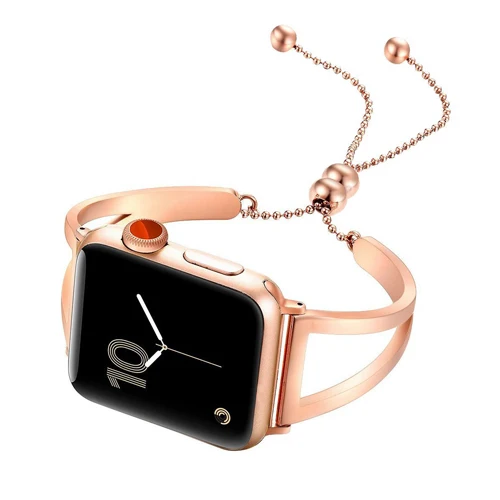 Ремешок для apple watch band 44 мм 40 браслет из нержавеющей стали смарт часов iwatch series 6 5 4 3