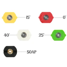 5 шт. аксессуары мойка высокого давления сильный импульсный наконечник сопла авто инструмент маленький домашний линейный вентилятор Замена полива 1/4 мойка автомобиля