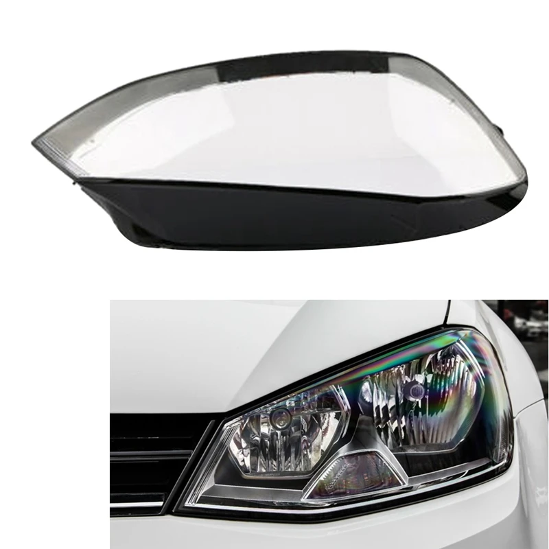 

Car Clear Front Headlight Lens Cover Replacement Headlight Head Light Lamp Shell Cover for Volkswagen Golf 7 MK7 2014-2017