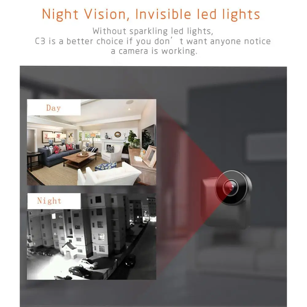  Wi Fi Micro Home Wireless Video CCTV Mini Security Surveillance with Wifi IP Camera Cam Pet Dog Cam - 4.00033E+12