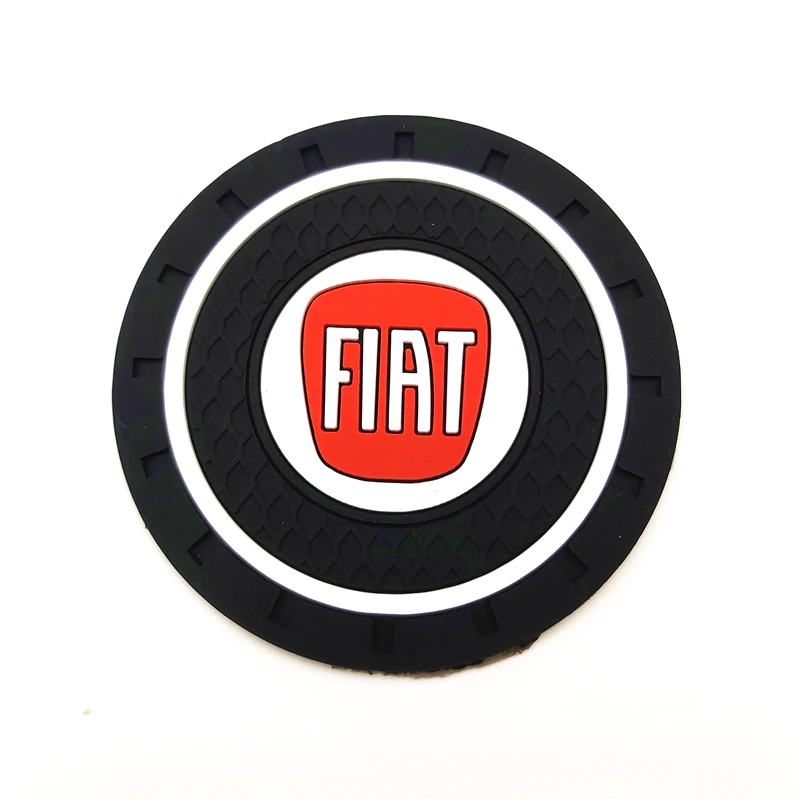 

RED Auto Emblem mat Case For Fiat Panda Bravo Punto Linea Croma 500 595 Car-Styling Badge Accessories 1pcs