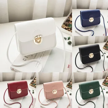 

Elegant Clutch Bag for Women 2019 New PU Leather Mini Crossbody Shoulder Bags Lady Blue Pink Gray Purse #15