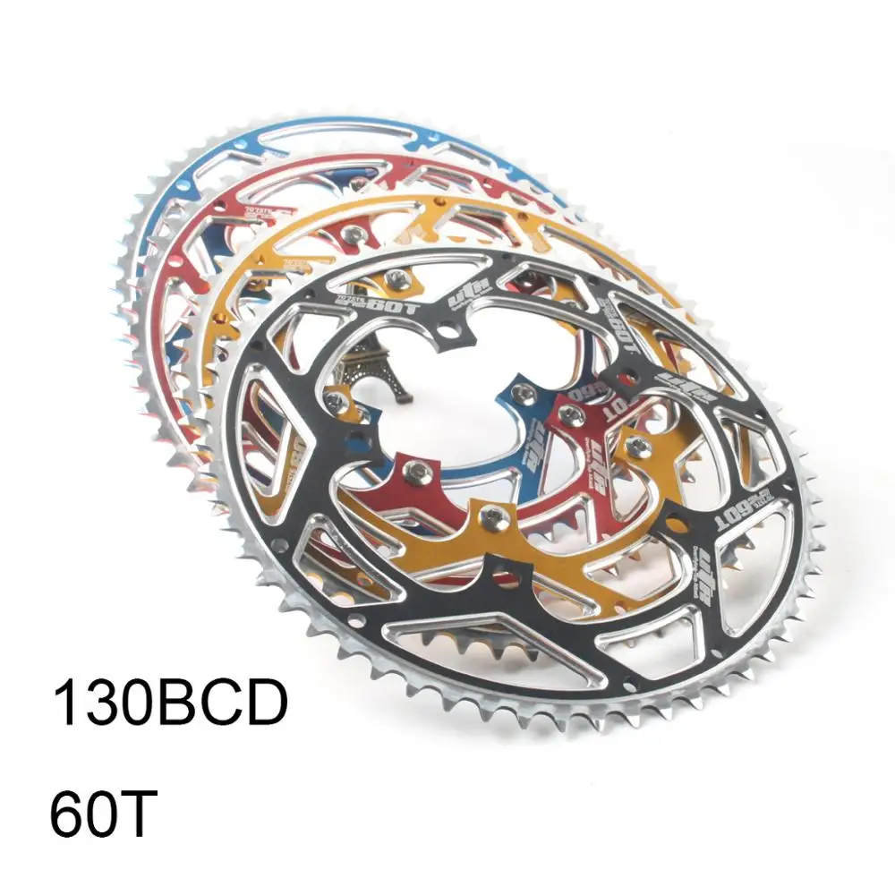 130 BCD 60T велосипеды шатун для дорожного велосипеда Звездочка педального узла цепи колеса зуб ломтик Ремонт частей для одной скорости