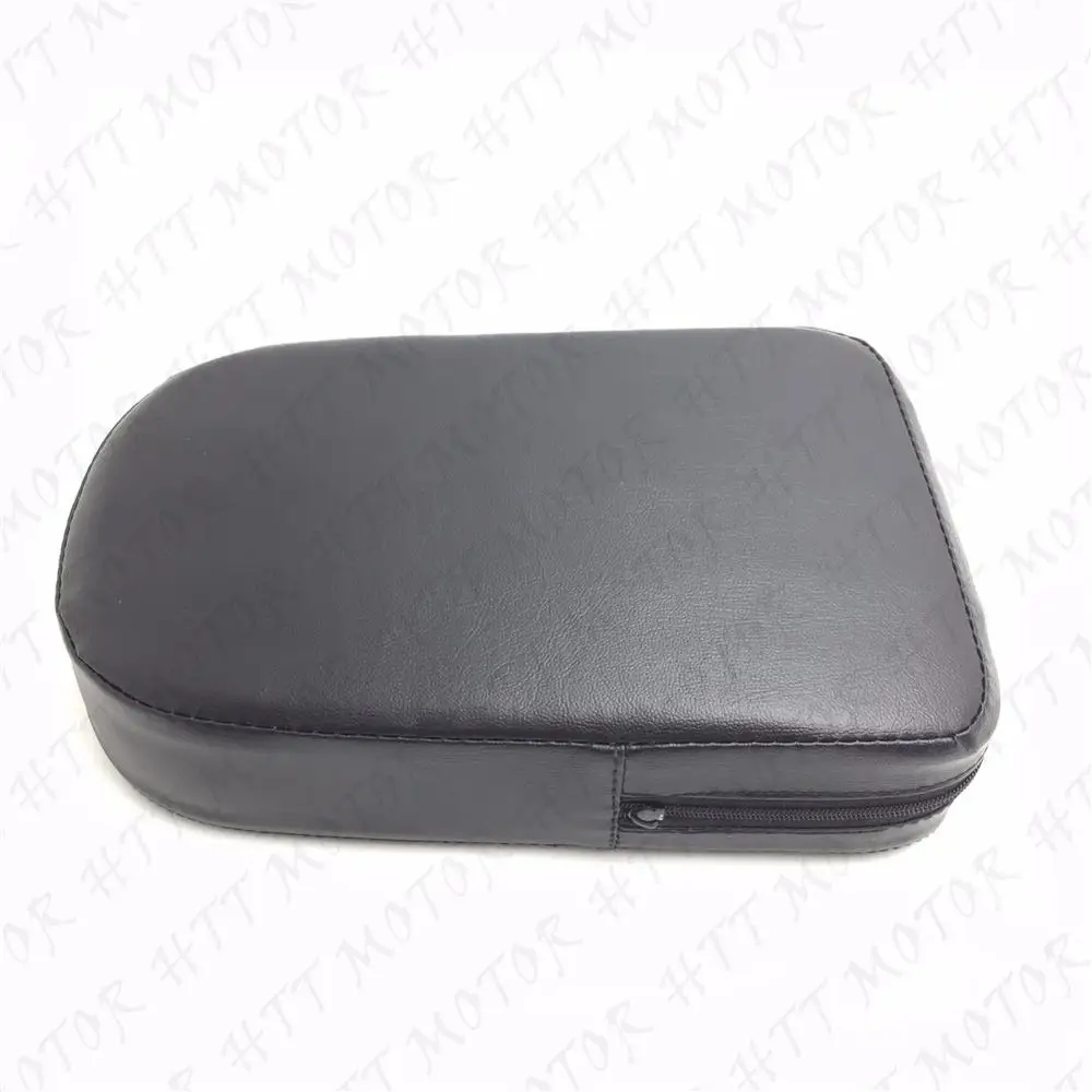 Aftermarket free shipping motorcycle parts Universal Synthetic Leather Backrest Cushion Pad For harley davidson Suzuki Yamaha BK |