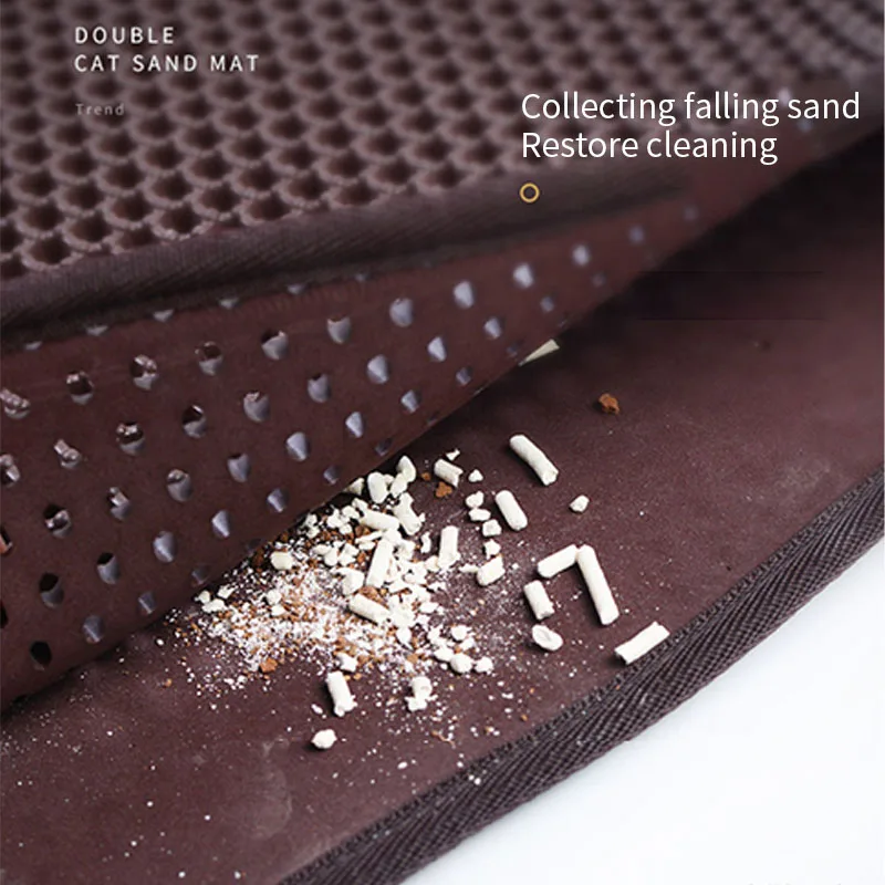 Водонепроницаемый подстилка для кошки складной из ЭВА двухслойный коврик кошек