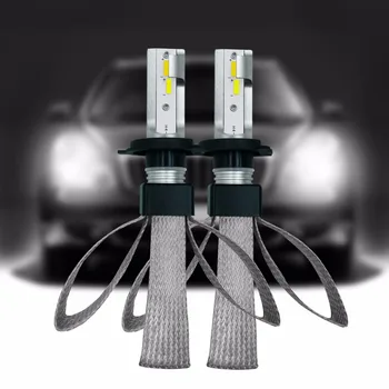 

1Pair High Performance H4 9003 H7 H8 H11 9006 9005 120W 20000LM LED Three-color Headlight Kit Beam Bulbs Car Head light qyh