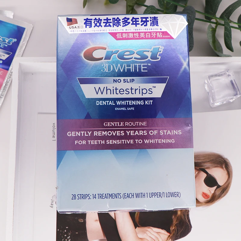 Гребень 3D Белый Whitestrips нежное рутинное отбеливание зубов для чувствительных зубных десен уход за зубами белые полоски