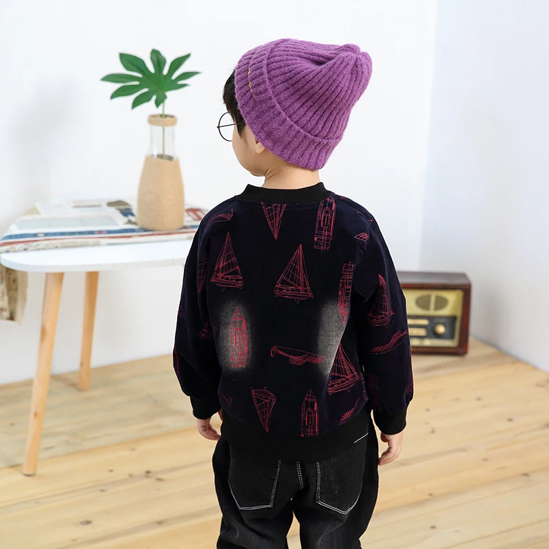 Детская куртка весенне-осенние куртки для мальчиков бейсбольная одежда на молнии топы для детей 2-7 лет, детская одежда