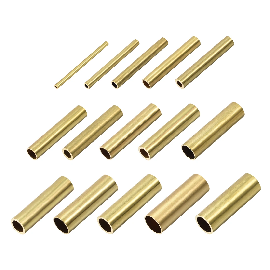 uxcell 3mm x 3.5mm x 500mm Brass Pipe Tube Round Bar Rod for RC Boat 