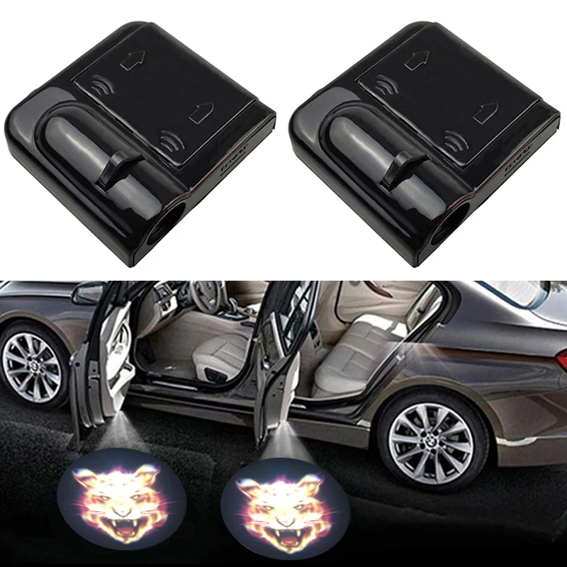 1xCar Led Wireless Car Door Logo Light Decor Lamp Laser Shadow