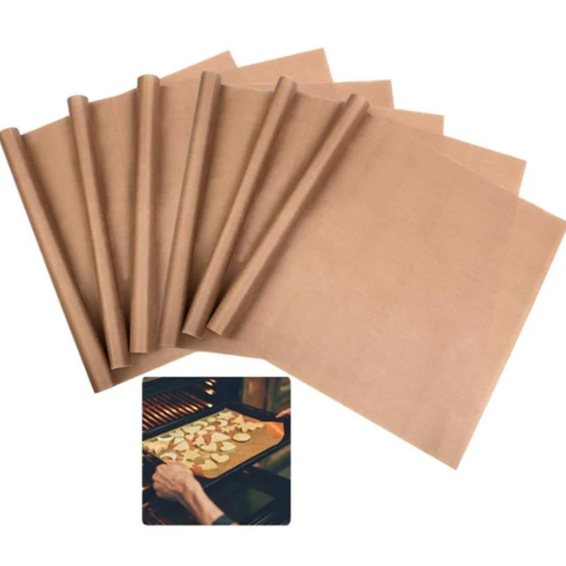 1-6pcs Baking Mat Sheet 40*60 30*40cm Resuable Resistant Oven Liner Sheet Oil-proof Baking Paper Kitchen BBQ Baking Tools silicone rolling pin