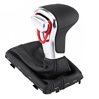 

Auto Automatic Shift Knob Gear Shift Knob Shifter Head PU Leather For-Audi A3 A4 B8 A5 A6 C6 Q5 Q7 2009 2010 2011 2012 2013