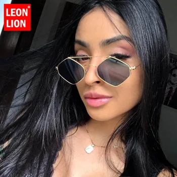 

LeonLion Small Retro Sunglasses Women Luxury Brand Sun Glasses for Women Vintage Sunglasses Women Mirror Oculos De Sol Feminino