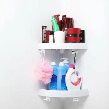 

1PC Corner Bathroom Shelf Storage Shampoo Holder Kitchen Rack Shelves Bathroom Shelf Organizer Storage Wall Up Holder Shelf L5Y6