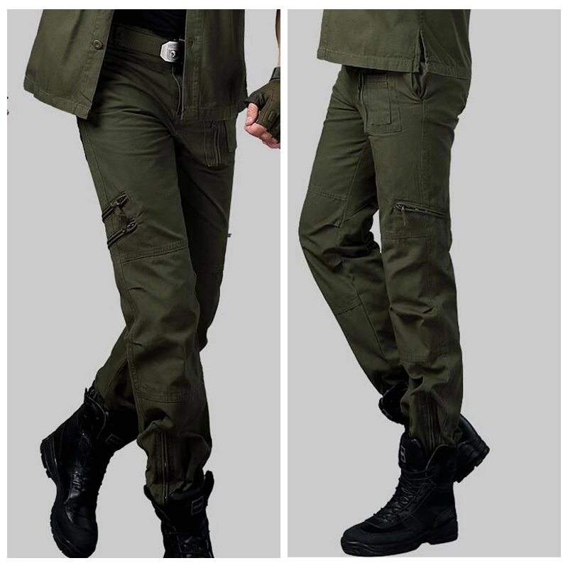 Мужские штаны для альпинизма из чистого хлопка, камуфляжные армейские тактические высококачественные удобные дышащие мягкие впитывающие пот штаны
