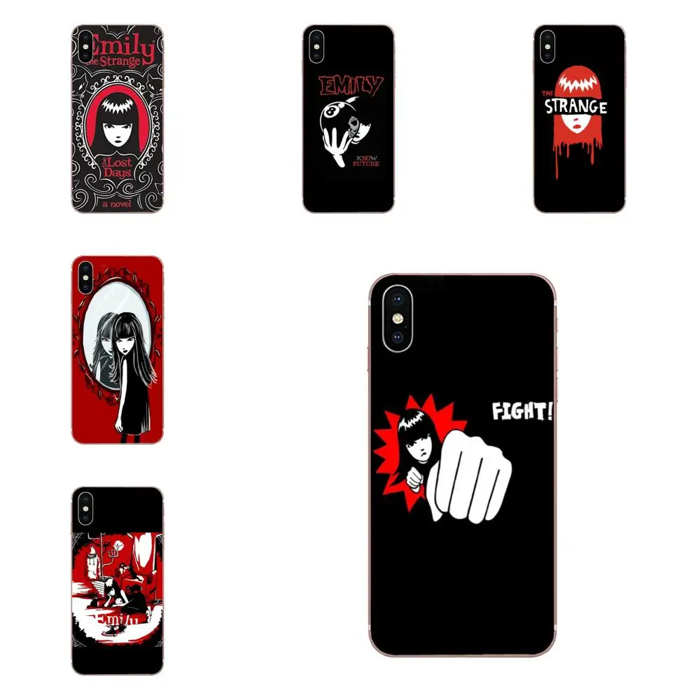 

For Huawei Honor 4C 5A 5C 5X 6 6A 6X 7 7A 7C 7X 8 8C 8S 9 10 10i 20 20i Lite Pro Soft Shell Cases Cartoon Emily The Strange