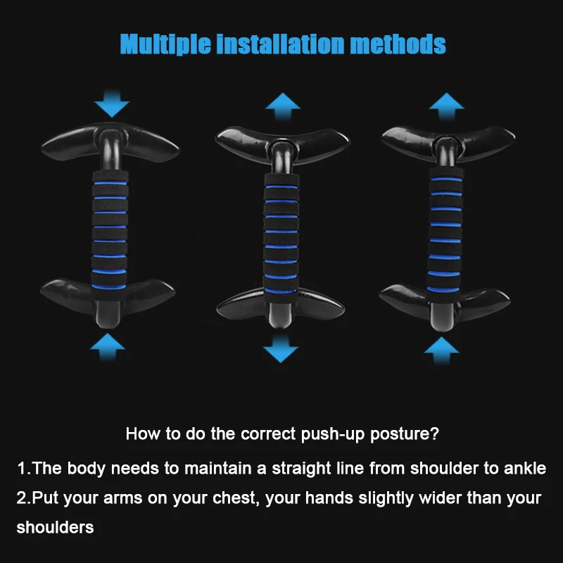 I-Shape Push Up Stands Body Buiding Chest Muscle Exercise Home Gym Fitness Equipment Pectoral Muscle Training Push Up Bracket