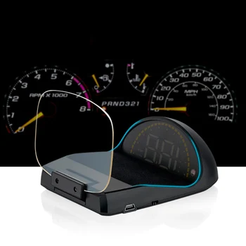 

For Car SUV GPS mode+OBD2 mode/OBD2 mode Car Head Up Display Speed Temperature Voltage Single Range Display Car HUD