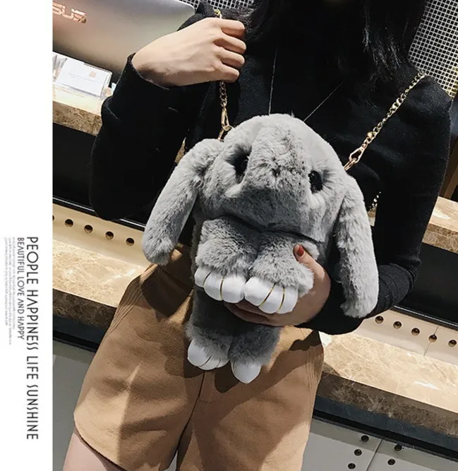 Игра Dead Bunny мягкая игрушка для детей tu bei bao Имитация меха кролика Рюкзак Кроссбоди мешок Lop кролик кукла